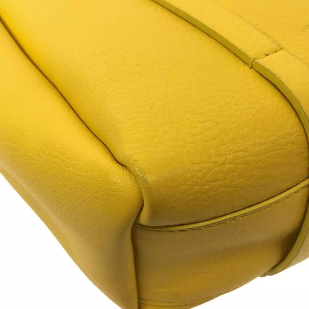 Auth BALENCIAGA Everyday Tote XS 489813 Yellow Leather Tote Bag - Picture 11 of 13